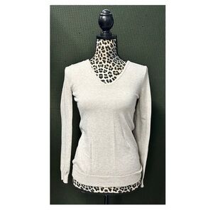 Beige Sweater with Crisscross Back Detail